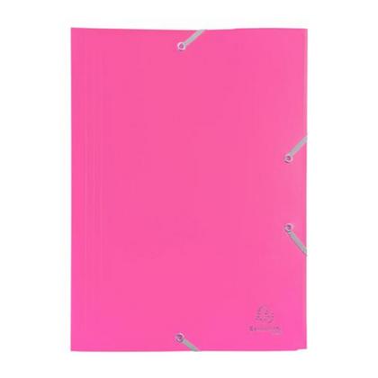 Папка на резинках 15-30 мм. "Exacompta" пласт., розовый