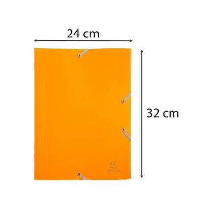 Папка на резинках 15-30 мм. "Exacompta" пласт., желтый