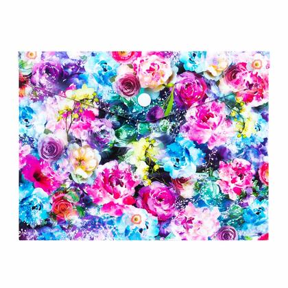 Папка конверт на кнопке А4 "Розы" разноцветный