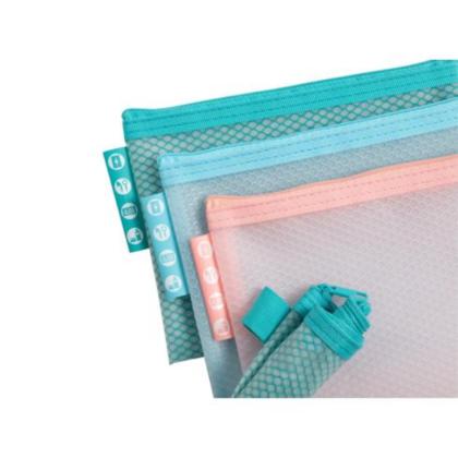 Папка конверт на молнии А6 "Chromaline Pastel" ассорти