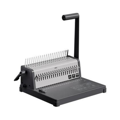 Перфобиндер Deli Plastic Binder T313 на пласт. пружину, сшивает до 450 лст., перфорирует 20 лст.