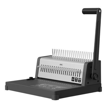 Перфобиндер Deli Plastic Binder T314 на пласт. пружину, сшивает до 450 лст., перфорирует 25 лст.