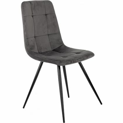 Стул Бюрократ CH-K1_4 ткань, синий, каркас металл, корпус черный, комплект 4шт