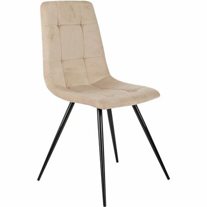 Стул Бюрократ CH-K1_4 ткань, синий, каркас металл, корпус черный, комплект 4шт