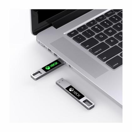 Карта памяти USB Flash 2.0 16 Gb ZC-010, метал, серебристый/белый