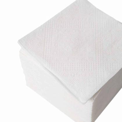 Салфетки бумажные 24*24см 1-сл, цв.белый, 100шт