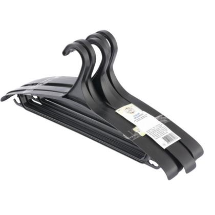 Вешалка-плечики р. 52-54 Elfe, пластмассовая, 5 шт, цв.черный