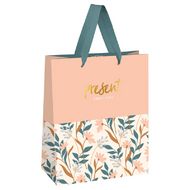 Пакет подарочный 11*14*6,5 см "Beautiful twigs", ламинированный