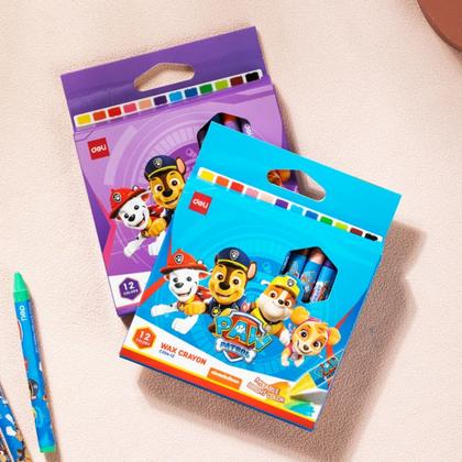 Мелки восковые 12 шт. "Paw Patrol" кругл.