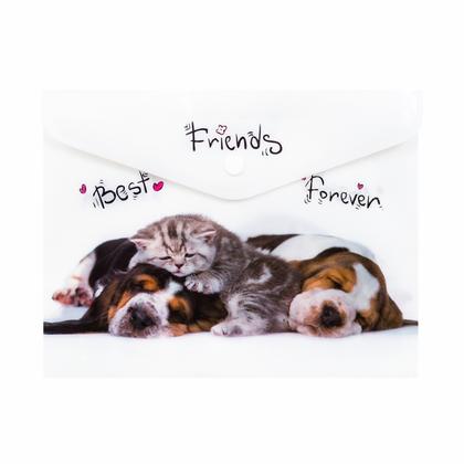 Папка конверт на кнопке А4 "Zen" разноцветный