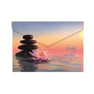 Папка конверт на кнопке А4 "Zen" разноцветный