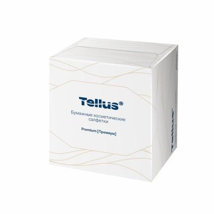 Салфетки Tellus Премиум для лица белые, 90шт/упак, в кубе