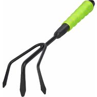 Тяпка садовая "Deli" 310 мм, трехзуб., черный/зеленый