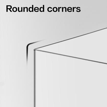 Карандашница "Deli" пласт., квадр., прозрачный