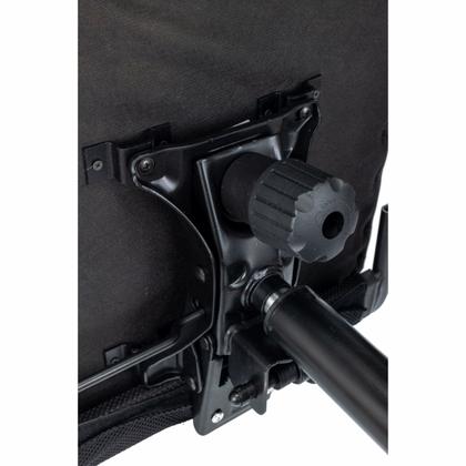 Кресло д/руководителя Бюрократ CH-NOVA LUX сетка/экокожа, черный, крестов. пластик