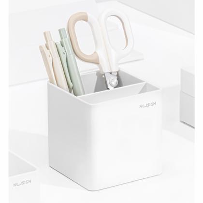 Подставка д/ручек "Nusign" пласт., 2 дел., белый