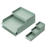 Органайзер настольный "Nusign" пласт., набор 6 шт, зеленый