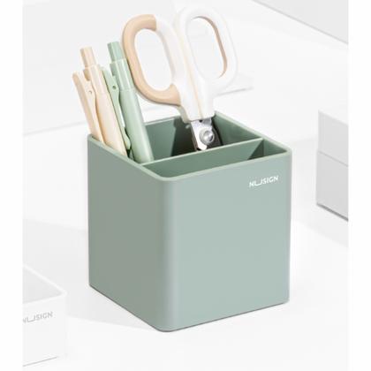 Подставка д/ручек "Nusign" пласт., 2 дел., зеленый