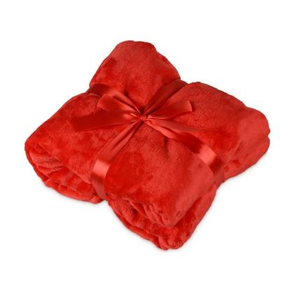 Плед "Fancy" 125*150 см, полиэстер, красный