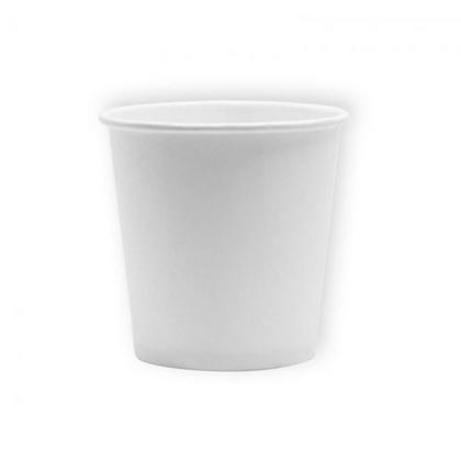 Стакан картонный 100мл, 1сл., 100шт/упак, цв.белый