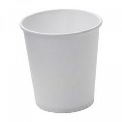 Стакан картонный 250мл, 1сл., 50шт/упак, цв.белый