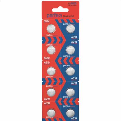 бат_гальв. эл-т щел. (алкал.) 1,5V Perfeo AG10 (389A) LR1130 LR54 10BL