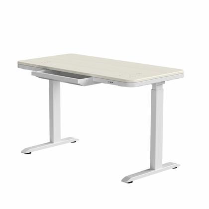 Стол с электроприводом двухмоторный AOKE AK-GT09-YZB2-S, цвет белый/береза (AOKE HOME WOOD)