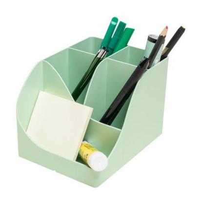 Подставка д/ручек "Autentik" пласт., 5 дел., шалфейно-зеленый