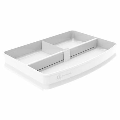 Подставка д/канц.мелочей “Autentik”, пласт., 3 дел., белый