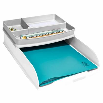 Подставка д/канц.мелочей “Autentik”, пласт., 3 дел., белый