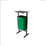 Урна уличная д/мусора 35л СТАНДАРТ метал., зелёный