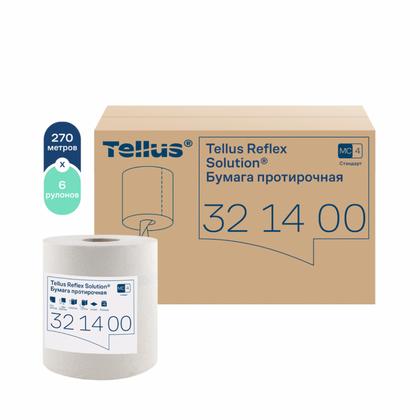 Протирочная бумага Tellus Reflex Стандарт c центральной вытяжкой, 1-сл., 270м, MC4