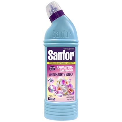 Средство чистящее д/сантехники "Sanfor Арома Цветочная свежесть" 750 г