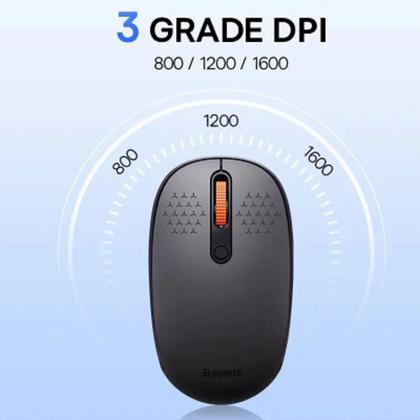 комп. мышь F01A (беспровод.оптич., USB) Frosted Gray Baseus