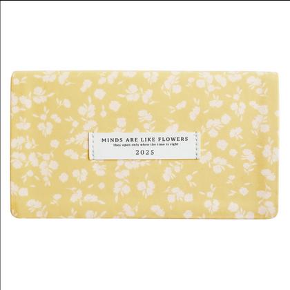 Еженедельник датир. А6 160*90 мм, 128 стр., тонир., лин. "June" мягк. обл. кожзам., желтый 2026