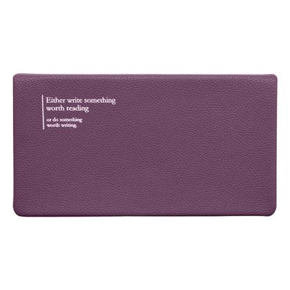 Еженедельник датир. А6 160*90 мм, 128 стр., тонир., лин. "Prague" мягк. обл. кожзам., сливовый 2026