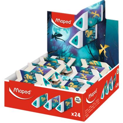 Ластик "Dragon" белый/зеленый 