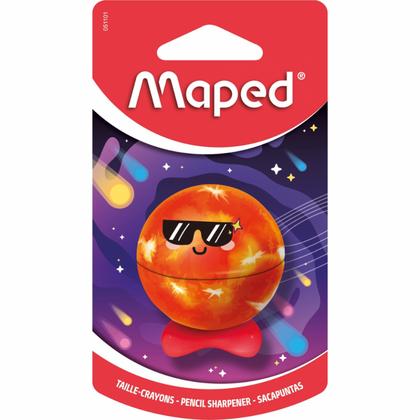 Точилка на 1 отв. "Planet" ассорти, блистер