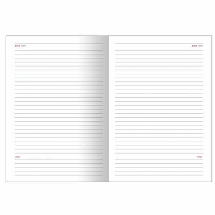 Ежедневник недатир. А5 140*200 мм, 320 стр., лин. "Toronto" тверд. обл. кожзам., синий