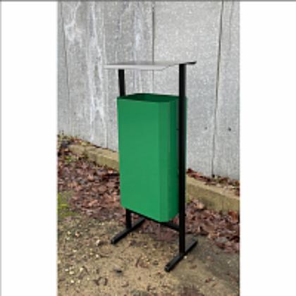 Урна уличная д/мусора 50л СТАНДАРТ метал., зелёный