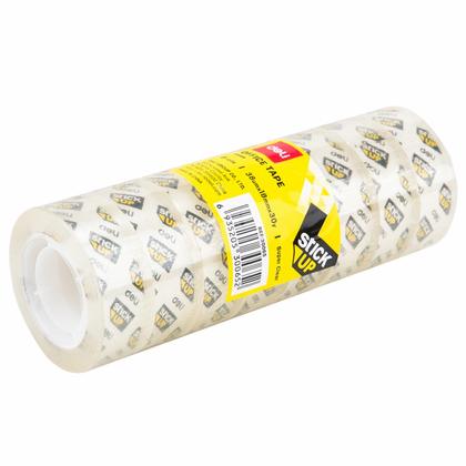 Клейк. лента 18 мм*27,4 м "Deli" 8 шт./упак., прозрачная