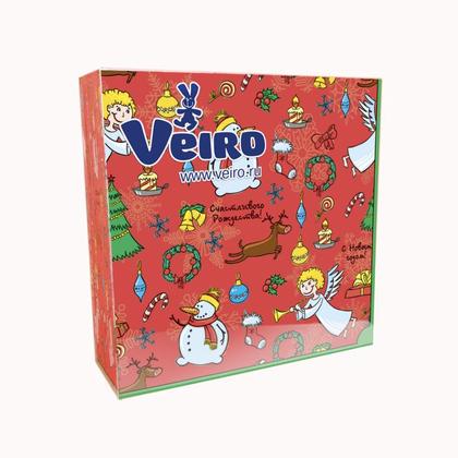 Салфетки бумажные Veiro 33*33см с рисунком Шары на елке сервировочные, 20шт