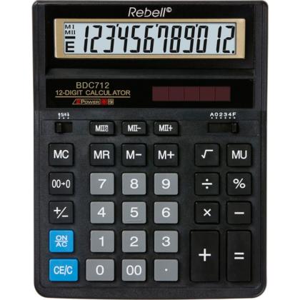 Кальк. наст. 12р. BDC712GL BX (888) Rebell черный 203*158*31 мм