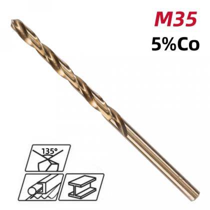 Сверло по металлу Deli RS EDH-MHZ035-E2 3.5 мм, DIN 338, HSCo 5%