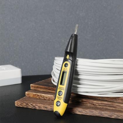 Тестер напряжения Deli YS EDL8005 12-250 В, желтый/черный