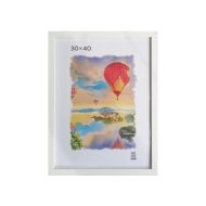 Фоторамка 30*40 см, 18 мм "П2-200 Zebra" МДФ, со стеклом, белый