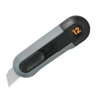 Нож строительный Deli HS EHT4007 80x25 мм, Soft Touch, черный