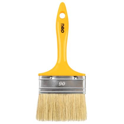 Кисть малярная плоская 3.5"-90 мм Deli YS EDL509138 пластиковая рукоятка, смешанная щетина