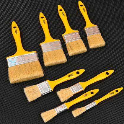 Кисть малярная плоская 3.5"-90 мм Deli YS EDL509138 пластиковая рукоятка, смешанная щетина
