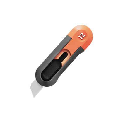 Нож строительный Deli HS HT4007C 80x25 мм, Soft Touch, оранжевый